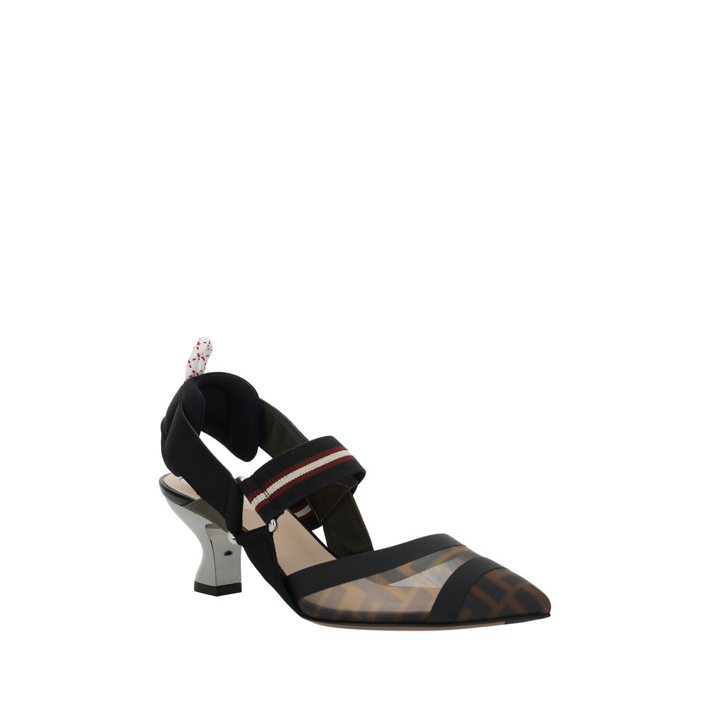 Pompes Fendi Colibri Rete transparentes