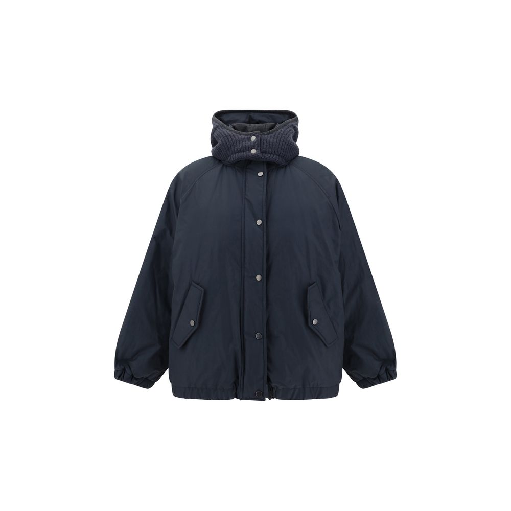 Doudoune Brunello Cucinelli avec capuche beige