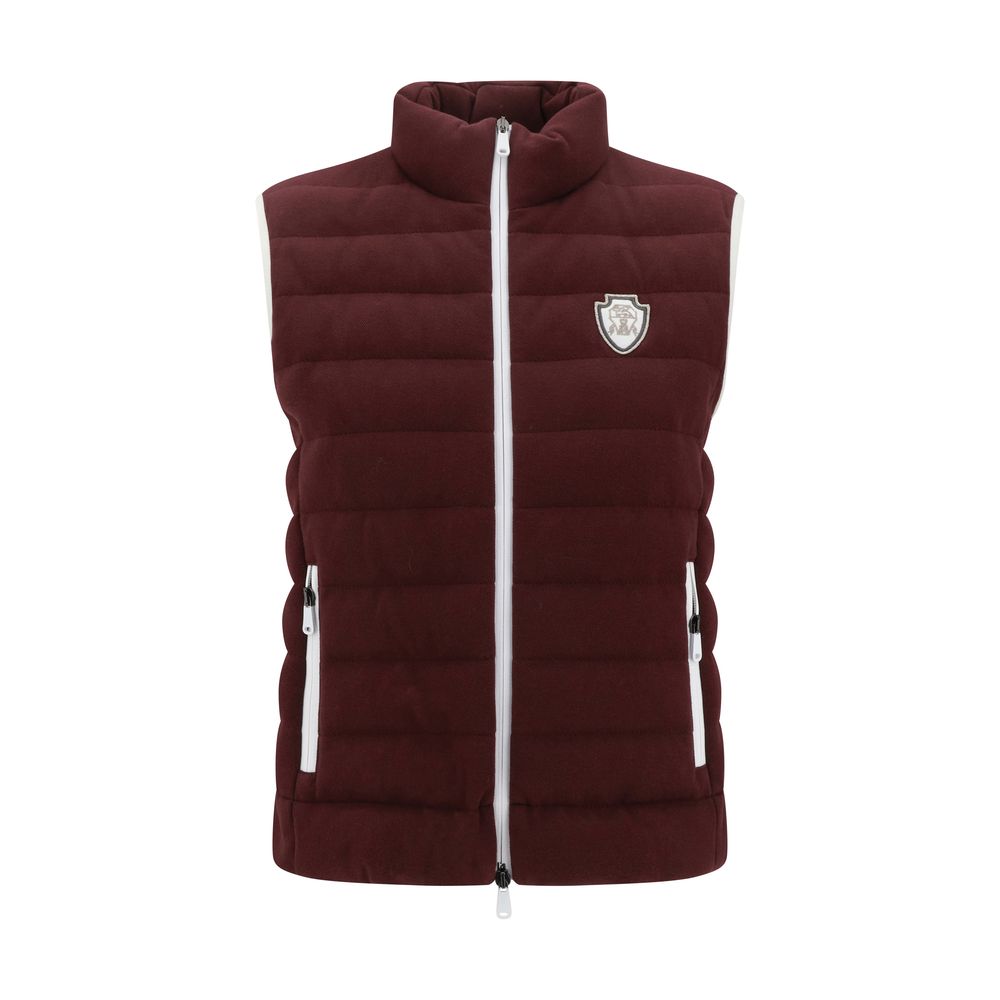 Gilet Brunello Cucinelli matelassé noir