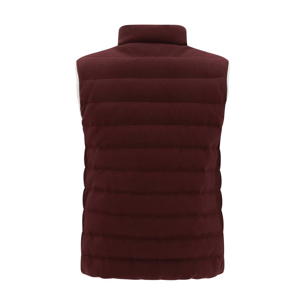 Gilet Brunello Cucinelli matelassé noir