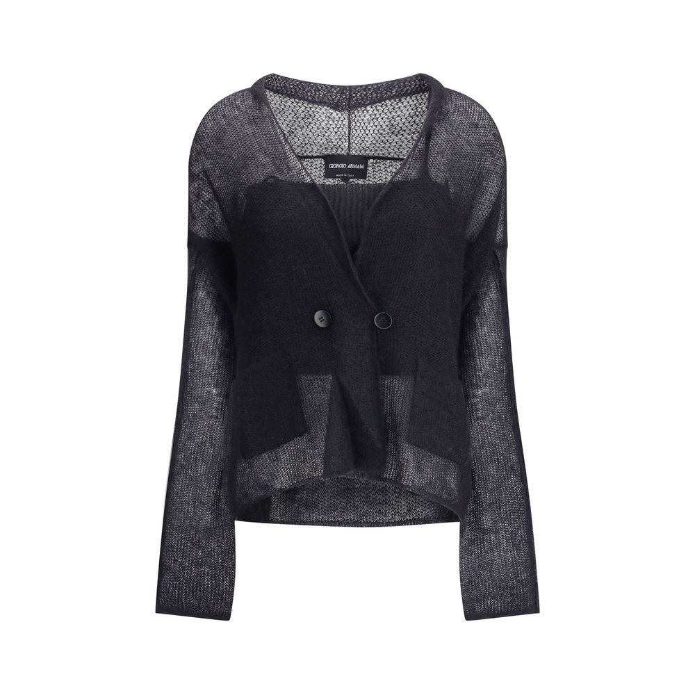 Cardigan Giorgio Armani double boutonnage beige