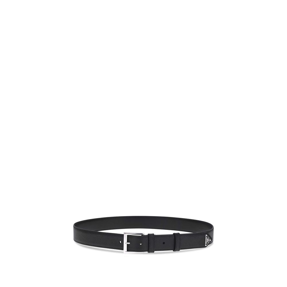 Ceinture Prada Saffiano noire