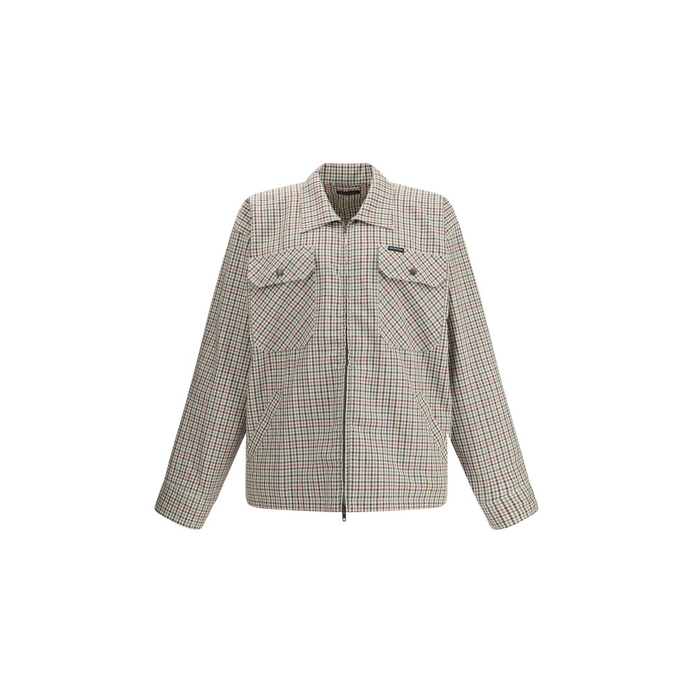 Chemise Balenciaga Zip à carreaux