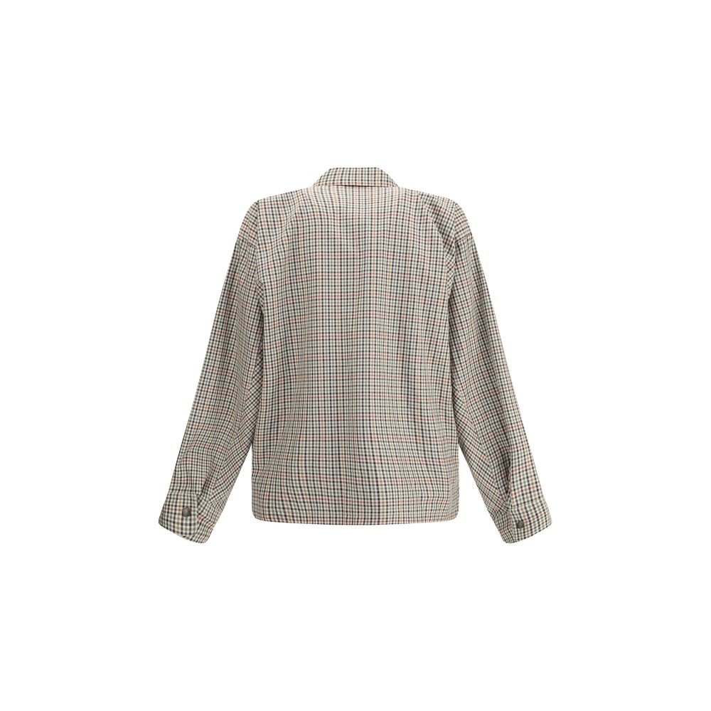 Chemise Balenciaga Zip à carreaux