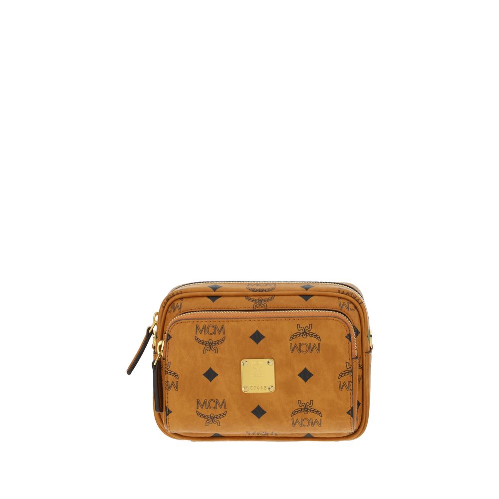 Sac à épaule MCM Monogram beige
