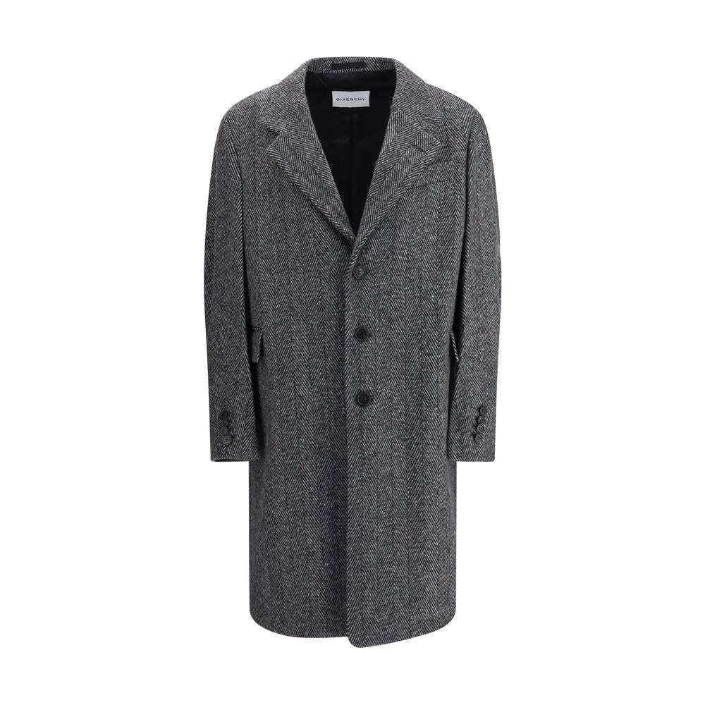 Manteau Givenchy Herringbone noir