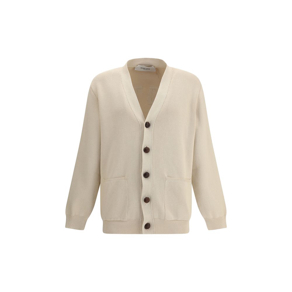 Cardigan Golden Goose avec logo gris