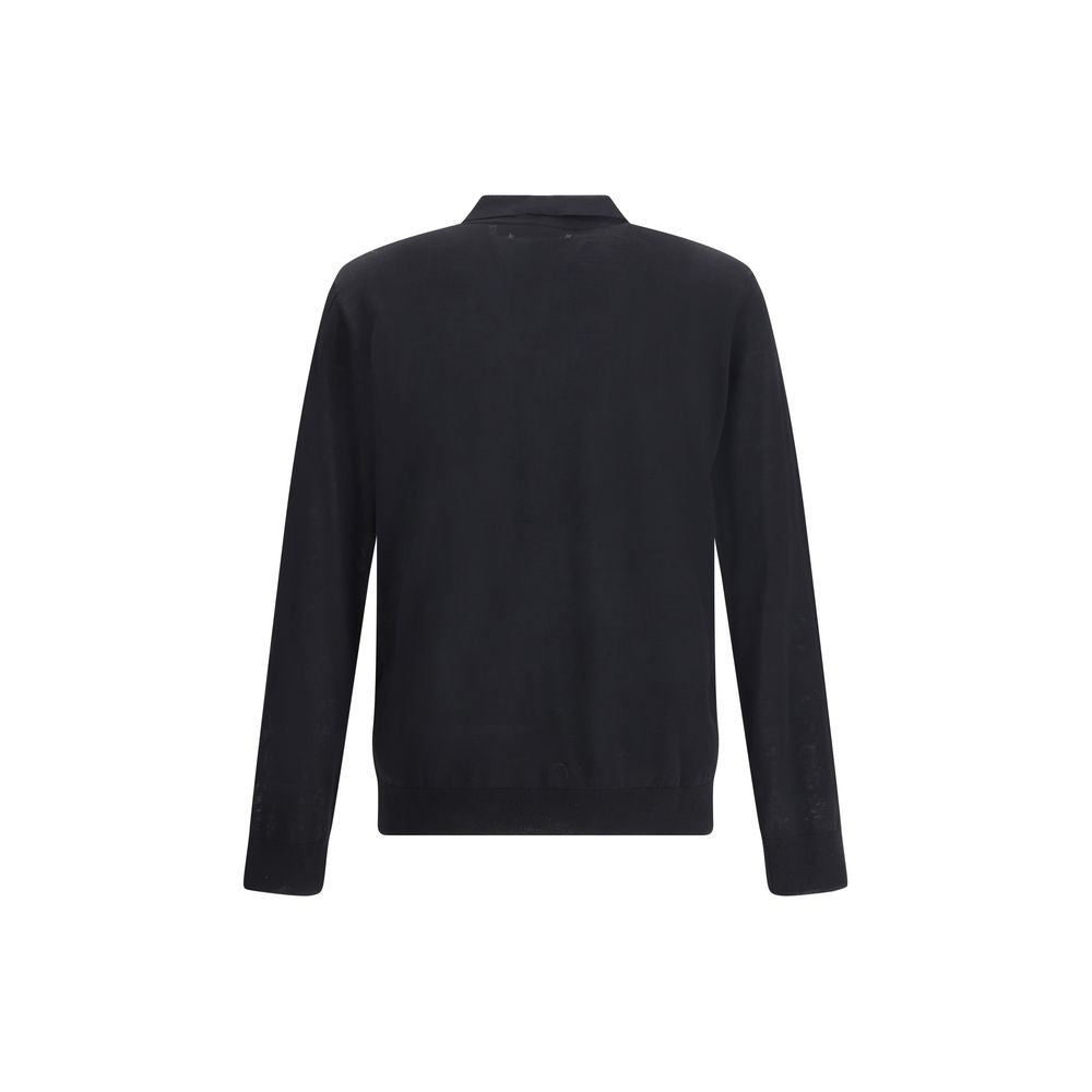 Polo Golden Goose en laine vierge noir