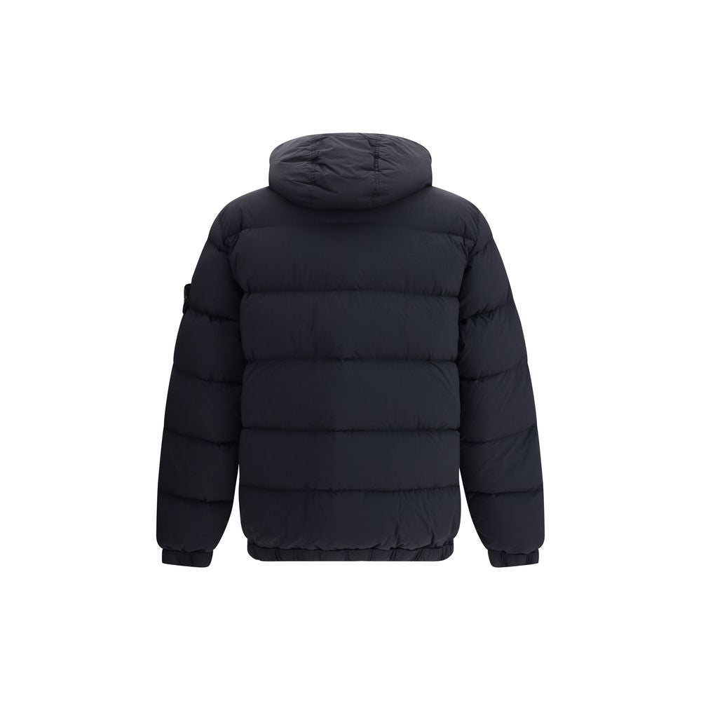 Doudoune Stone Island à capuche noire