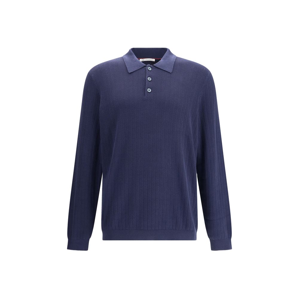 Polo Brunello Cucinelli avec col noir