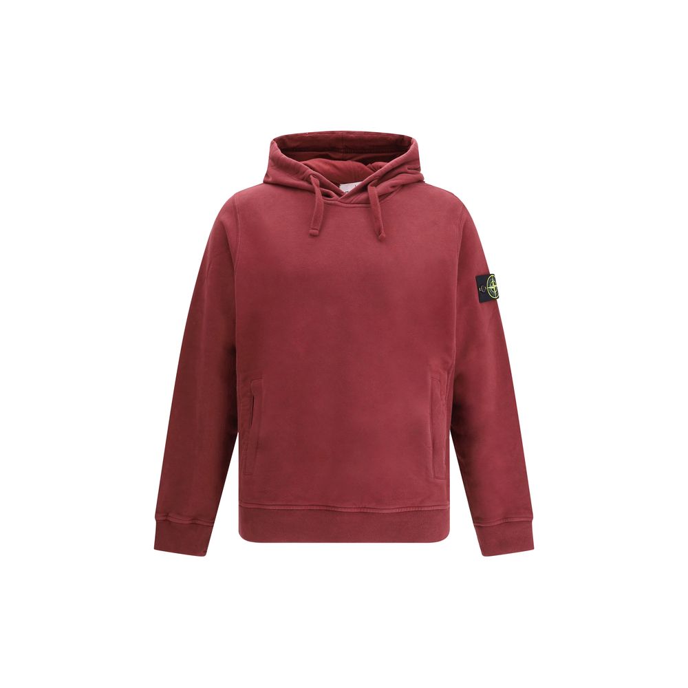 Hoodie Stone Island avec logo gris