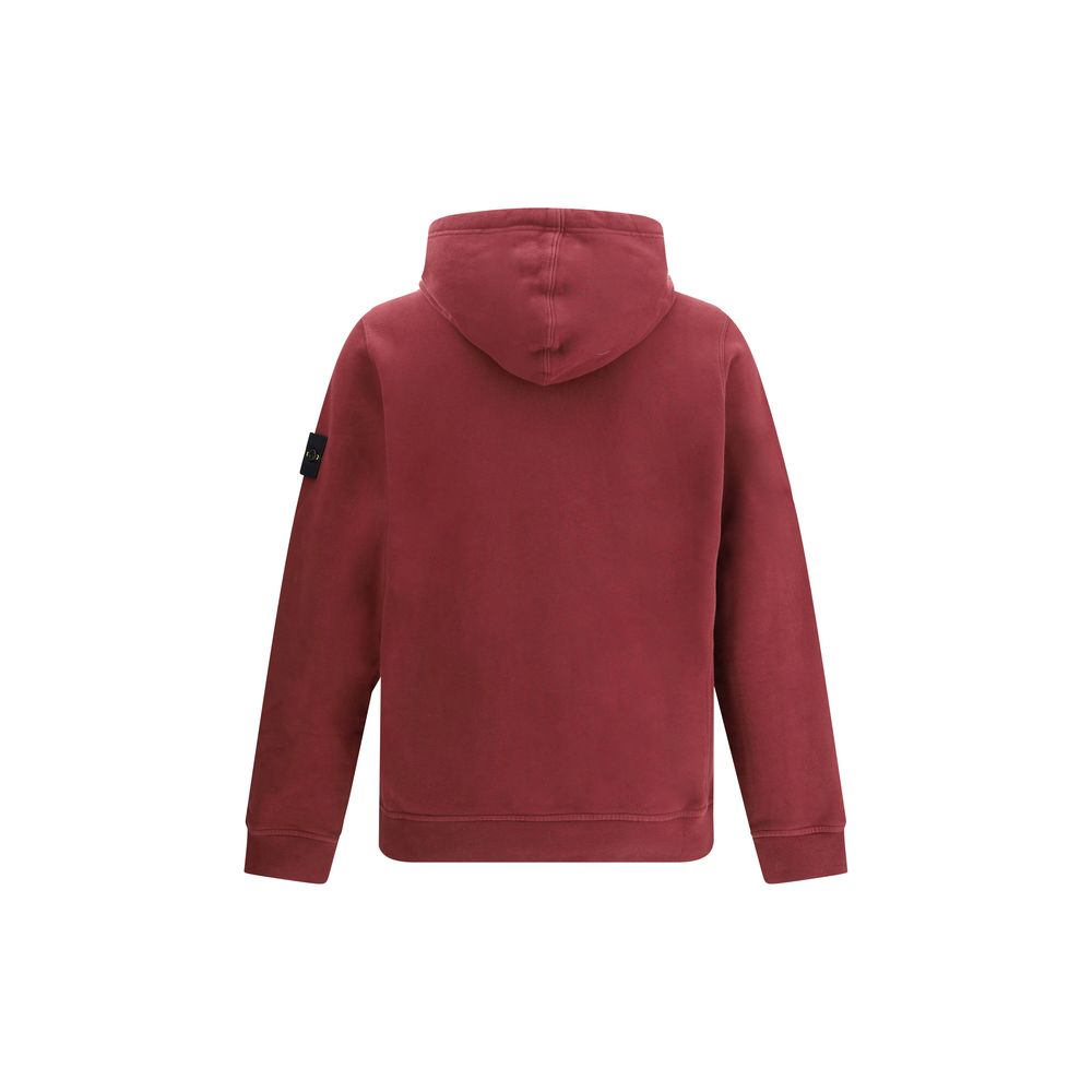 Hoodie Stone Island avec logo gris