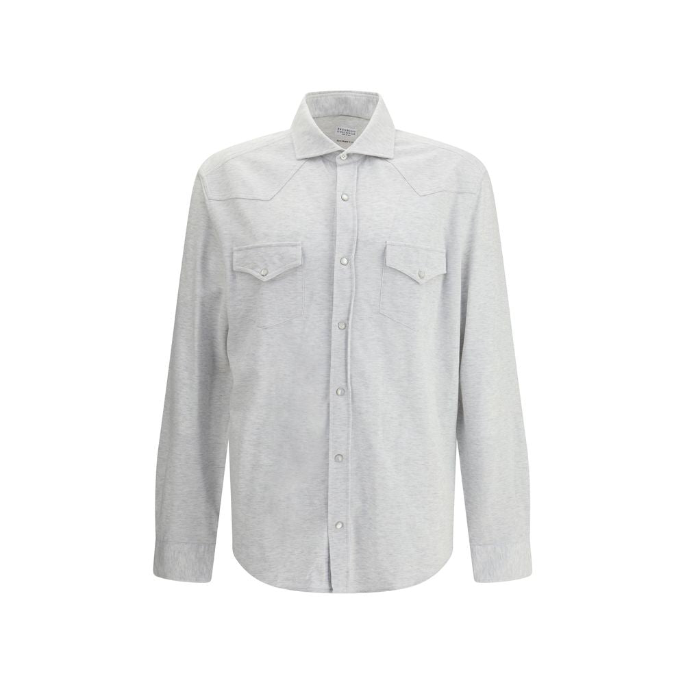Chemise Brunello Cucinelli grise