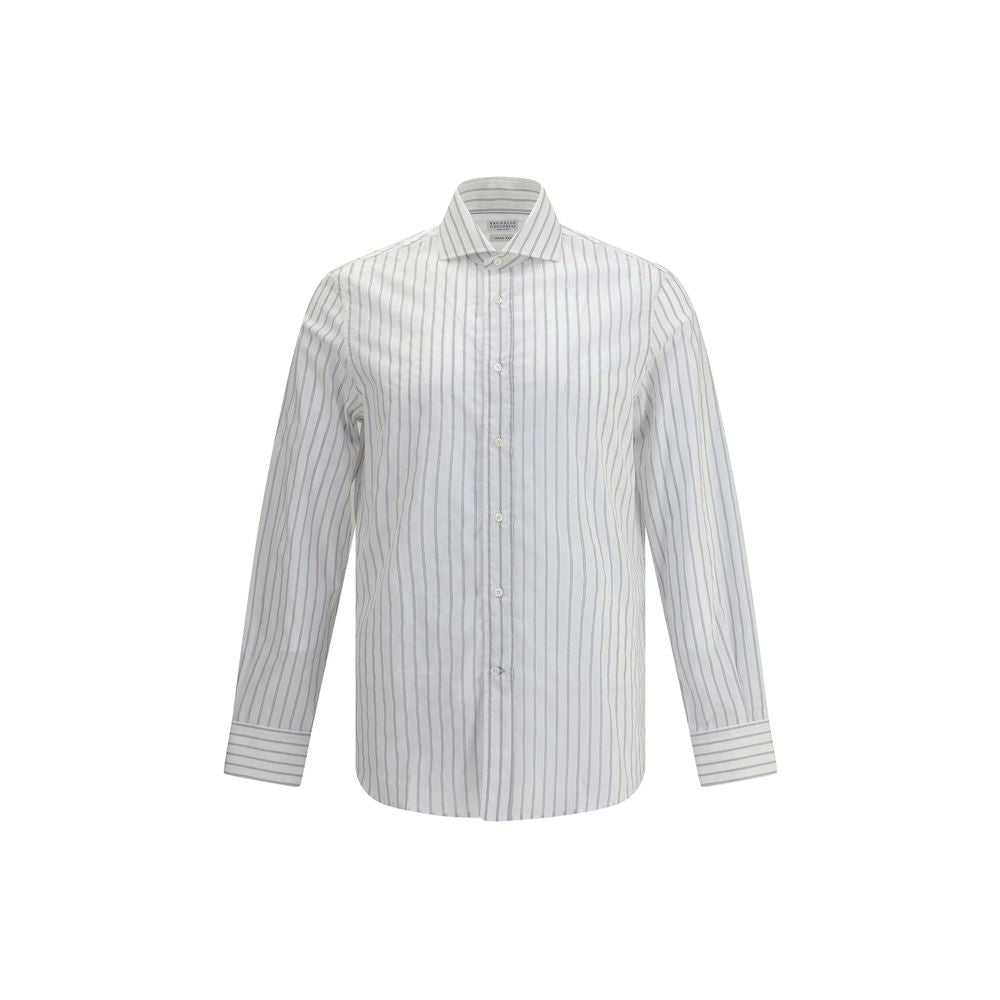 Chemise Brunello Cucinelli rayée multicolore