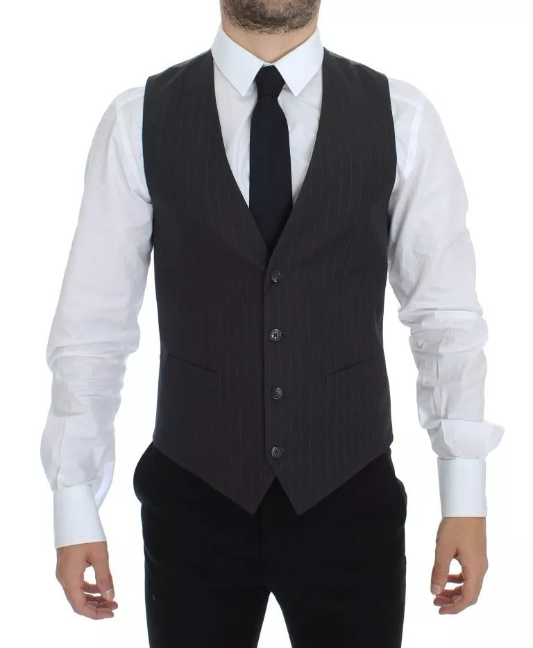 Gilet Dolce & Gabbana gris rayé