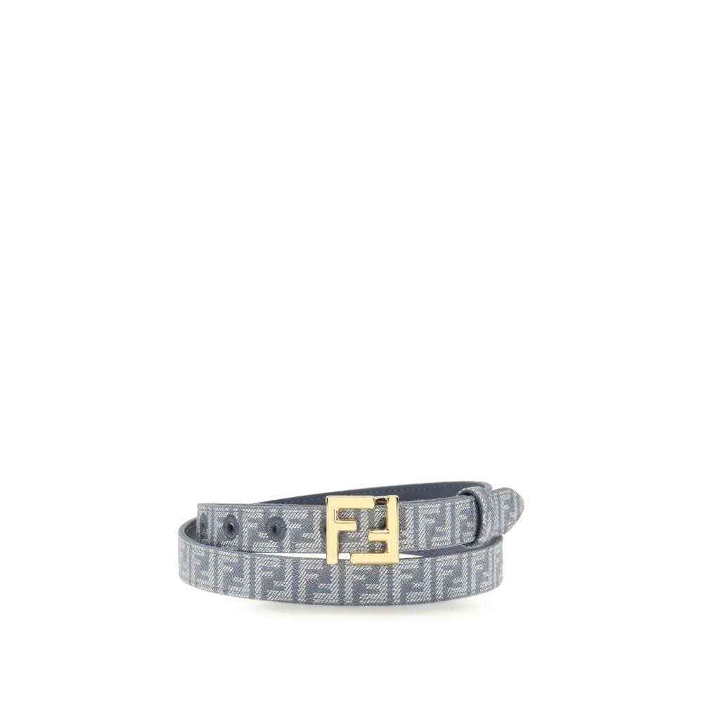 Ceinture Fendi FF en denim bleu