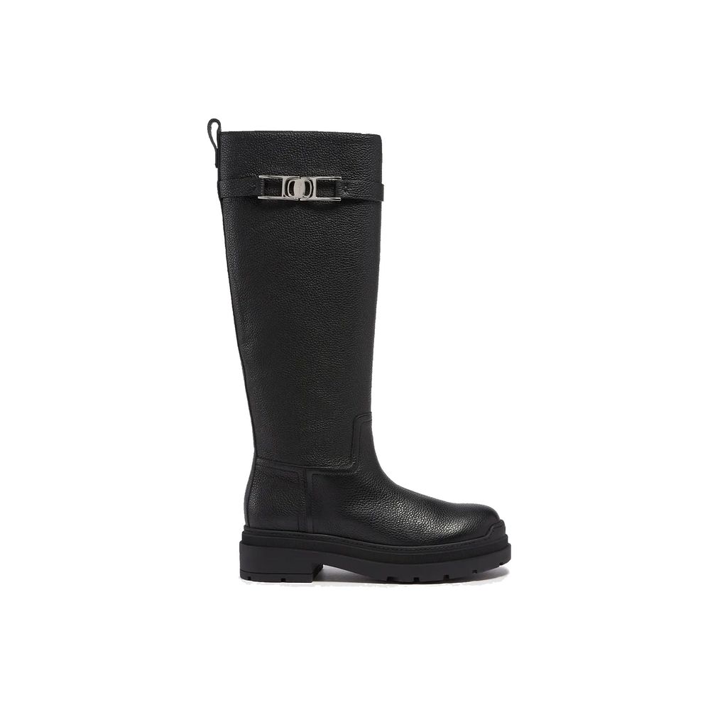 Bottines en cuir femmes noires