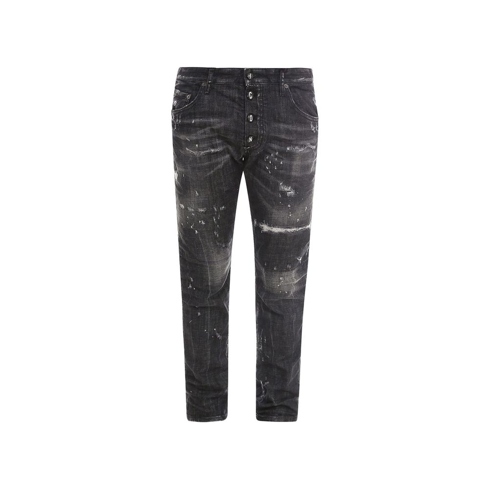 Jeans Skater femmes déchirés bleus