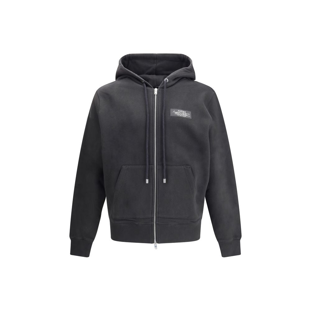 Hoodie Amiri zippé gris
