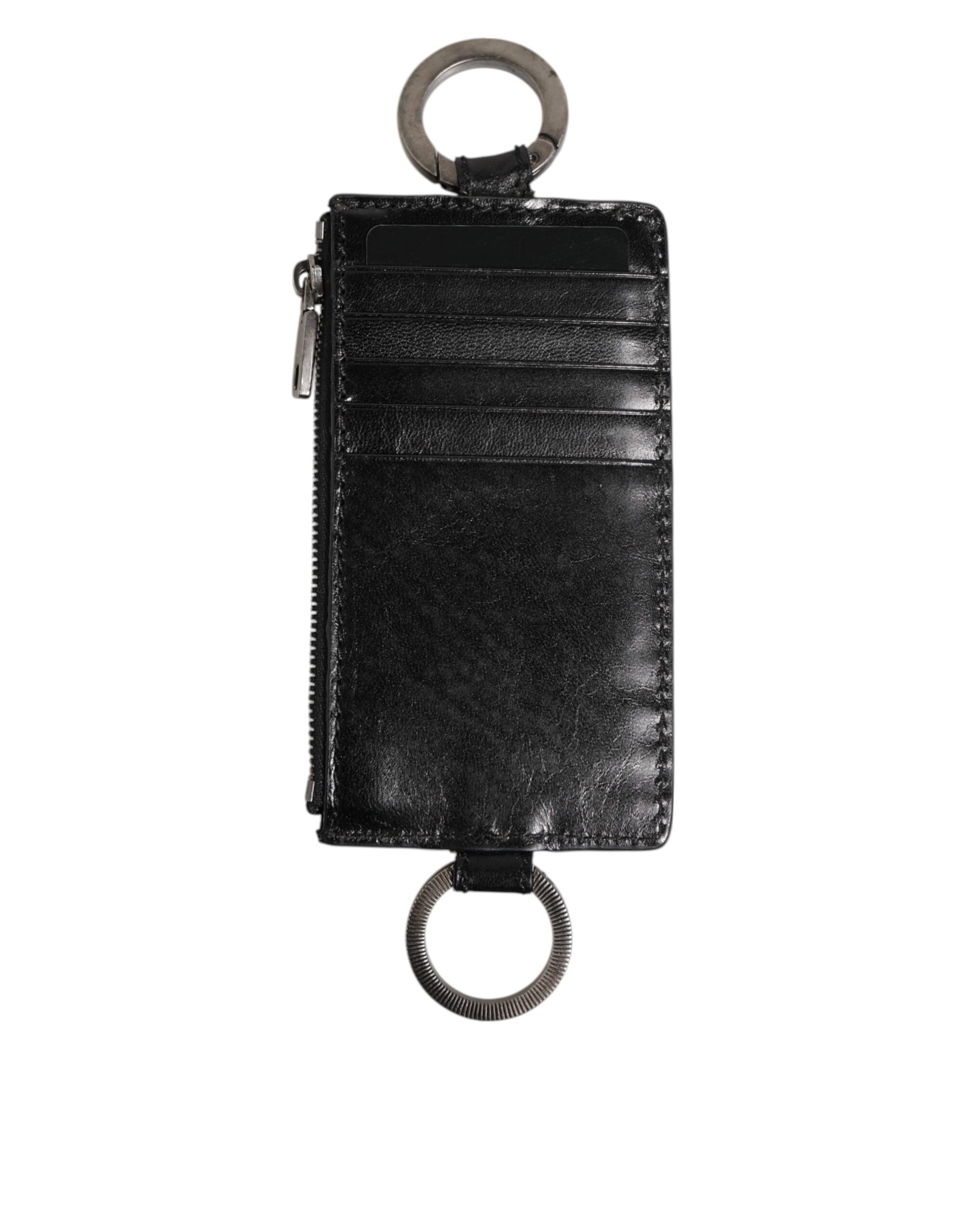 Lanyard Dolce & Gabbana en cuir noir