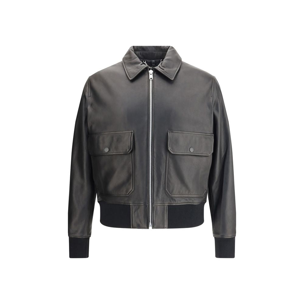 Veste en cuir Belstaff Pilot noire