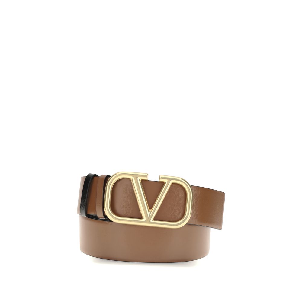 Ceinture Valentino Garavani VLogo réversible noire