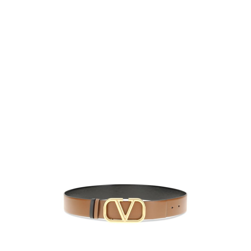Ceinture Valentino Garavani VLogo réversible noire
