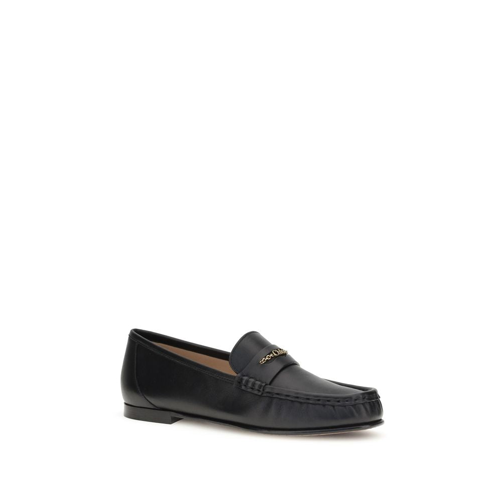 Loafers Chloé en cuir beige
