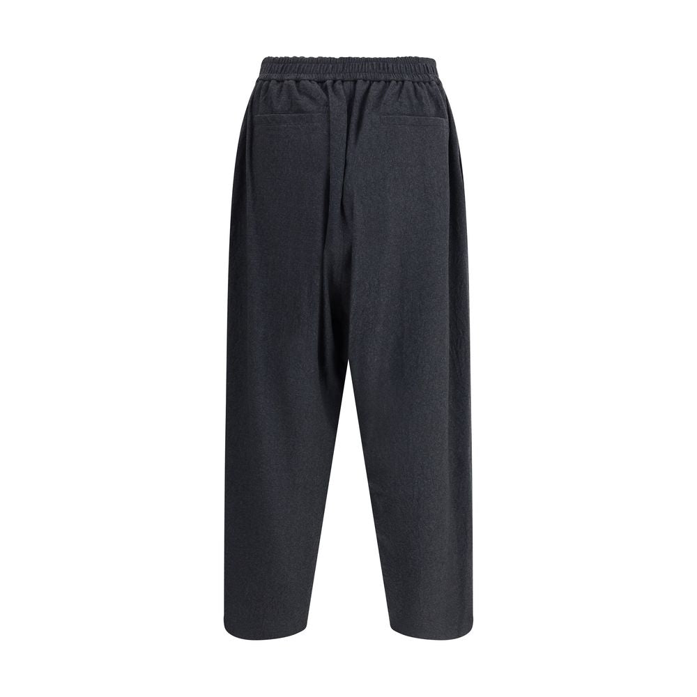 Pantalons Giorgio Armani en laine vierge grise