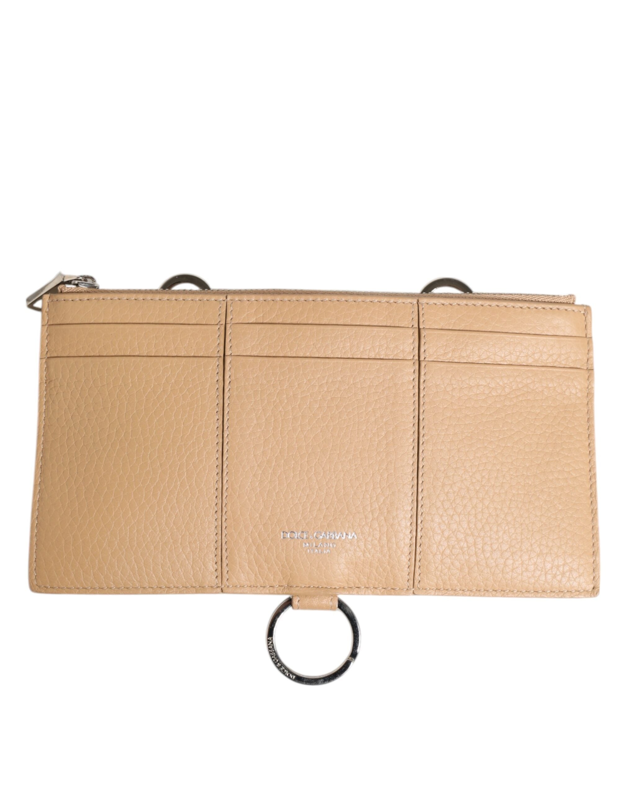 Porte-cartes Dolce & Gabbana beige