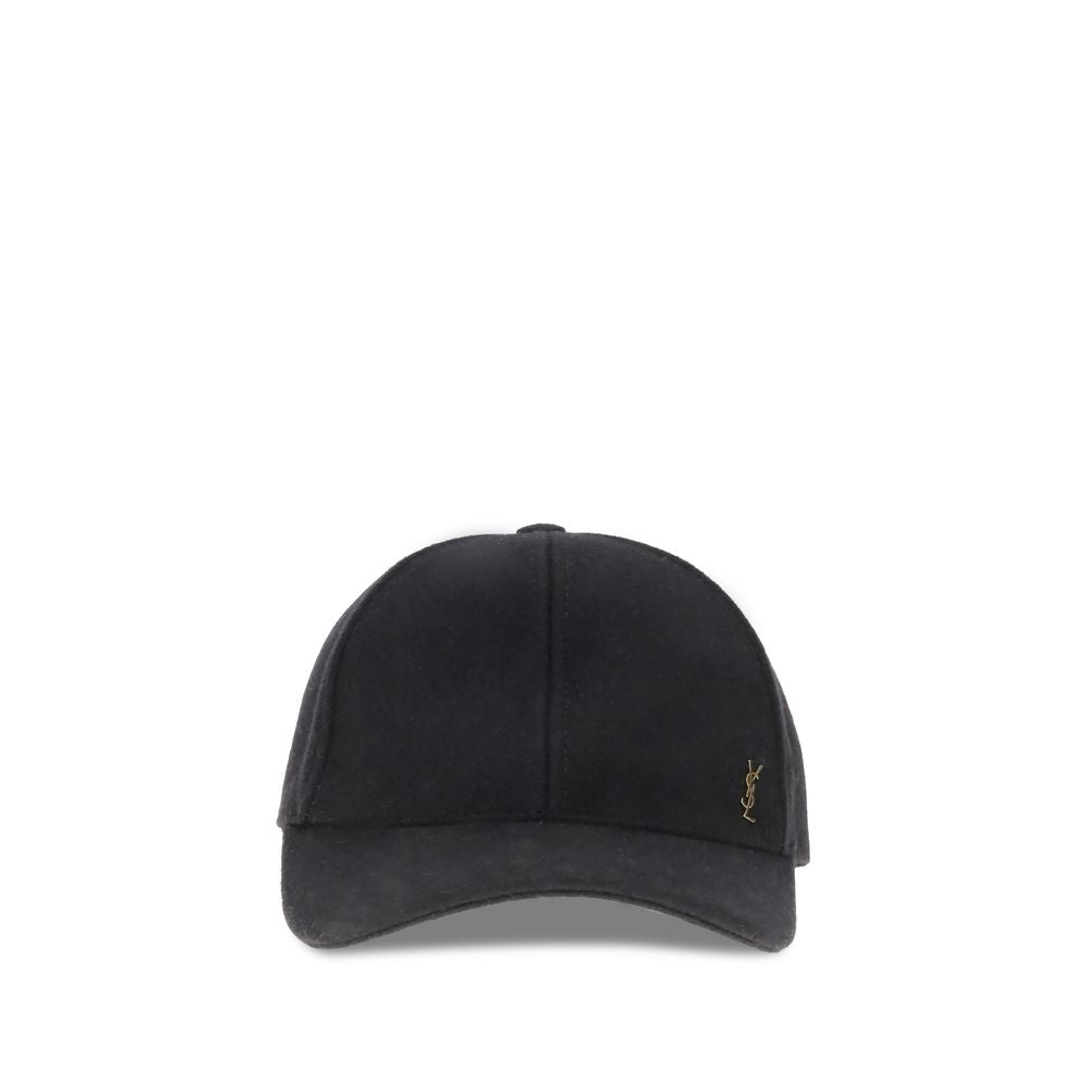 Casquette Saint Laurent Wool noire