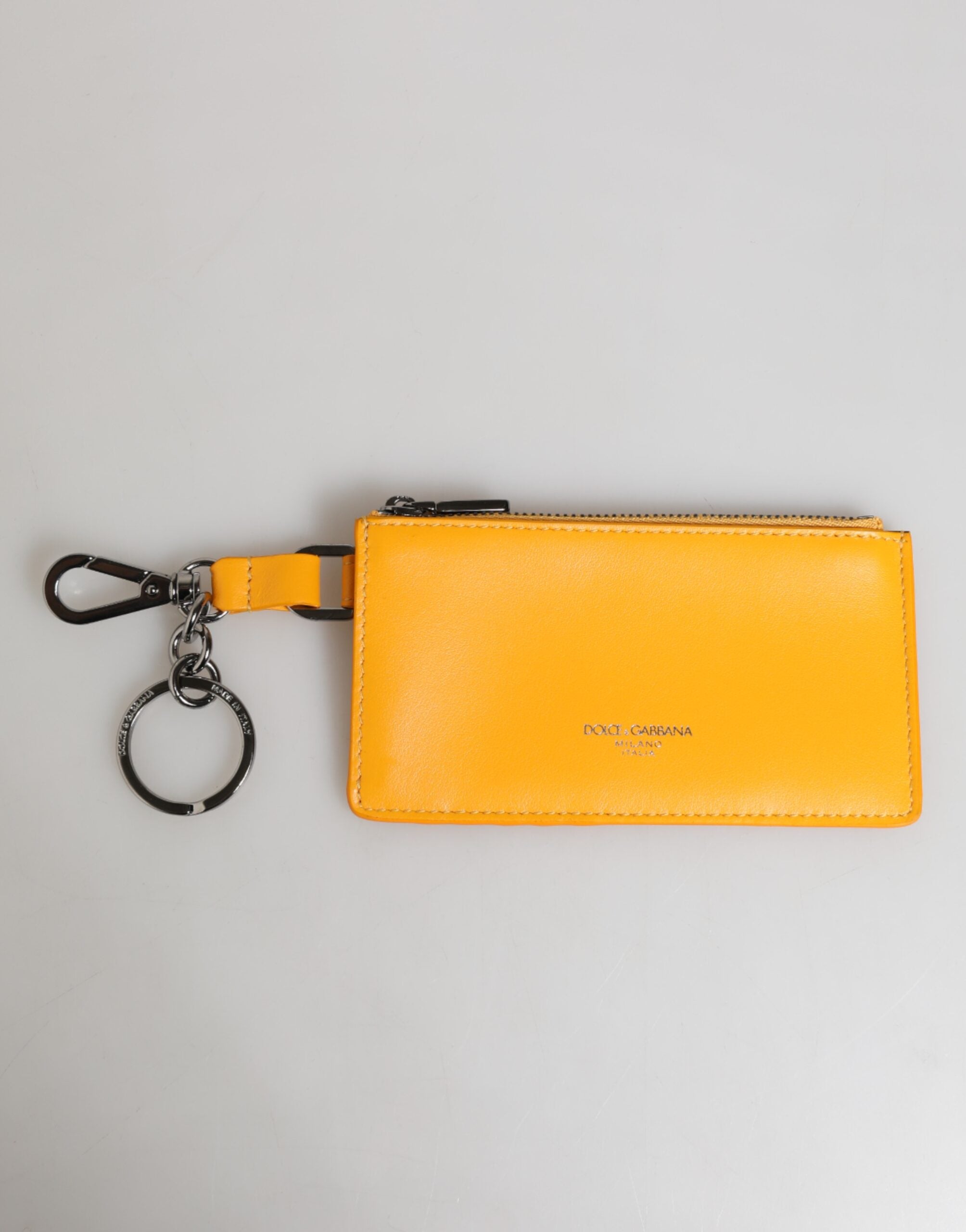 Porte-cartes Dolce & Gabbana jaune orange