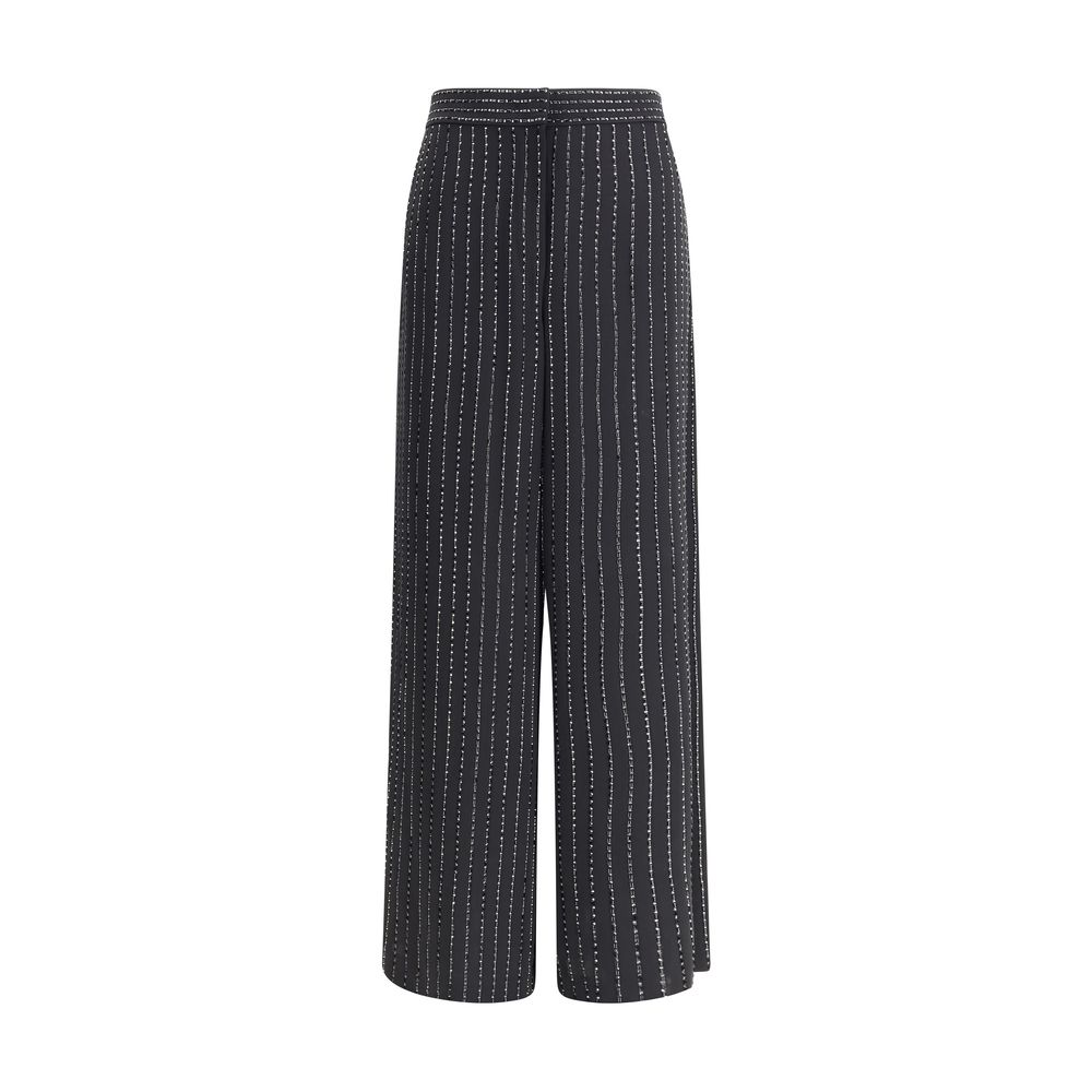 Pantalon Giorgio Armani large noir