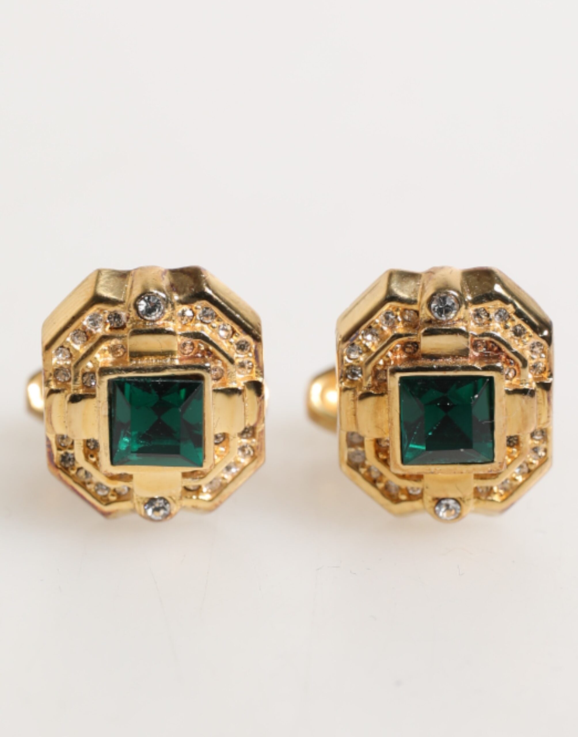 Boutons de manchette Dolce & Gabbana verts émeraude