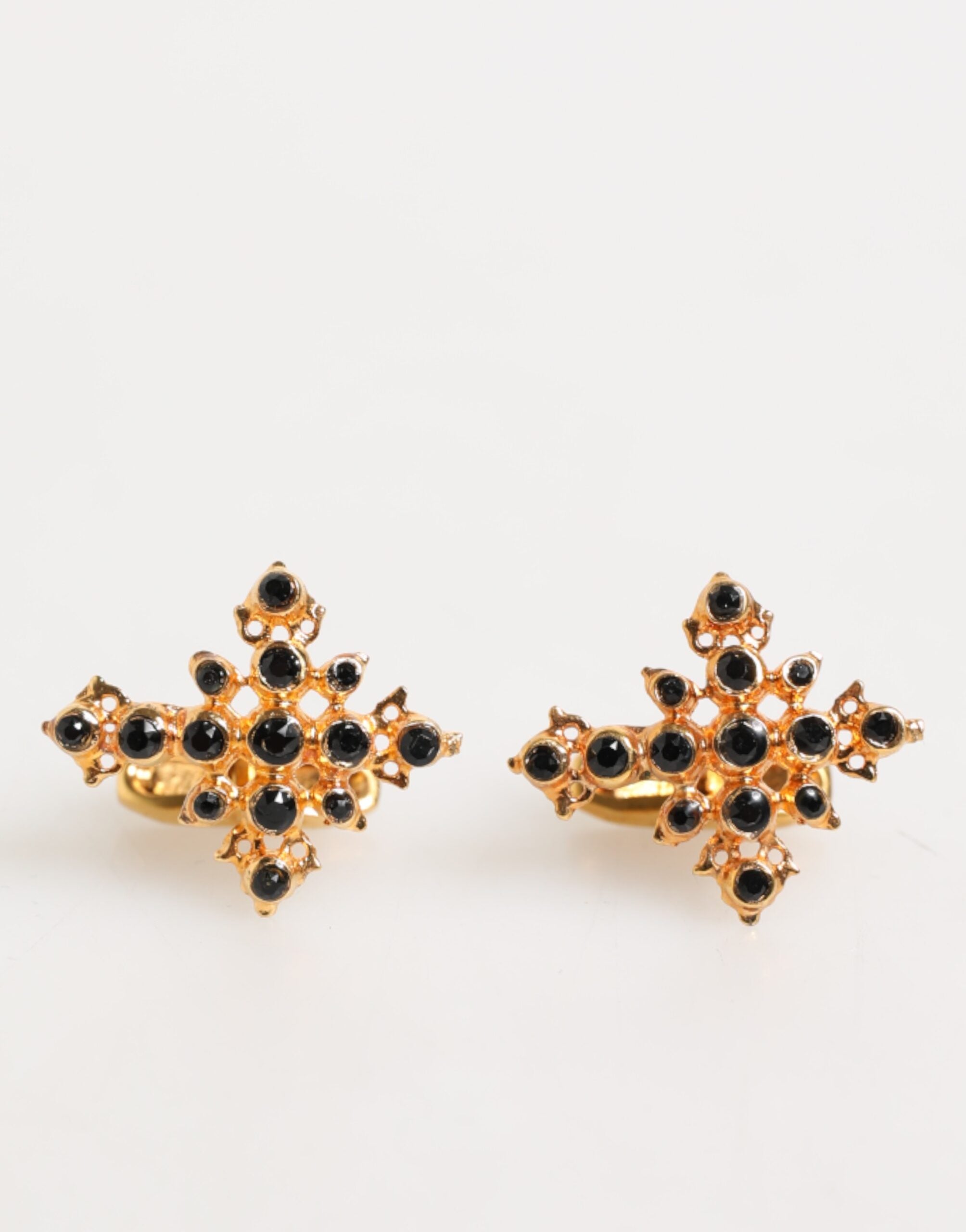 Boutons de manchette Dolce & Gabbana croix dorée or