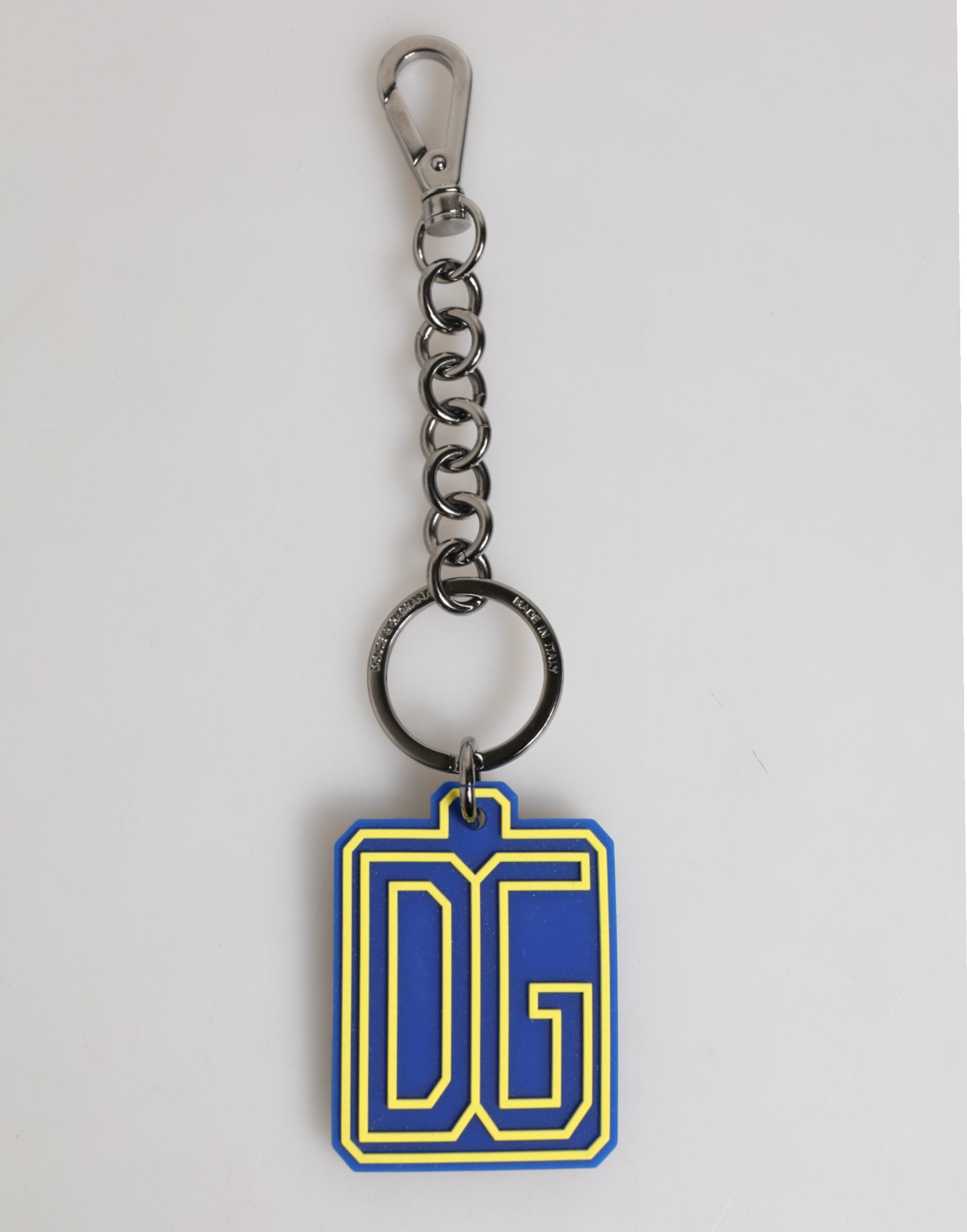 Porte-clés Dolce & Gabbana DG bleu et jaune