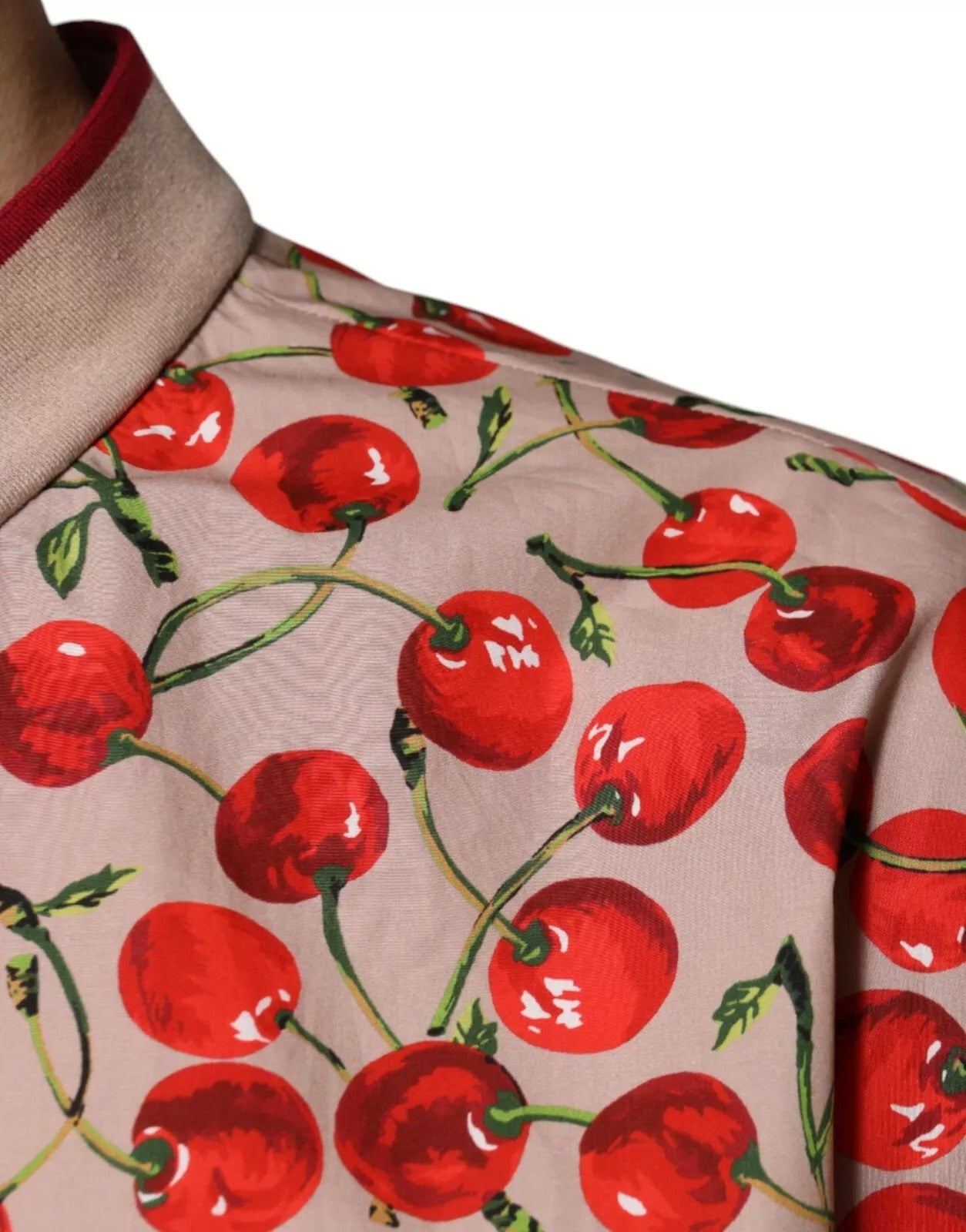 Chemise Dolce & Gabbana beige cerise