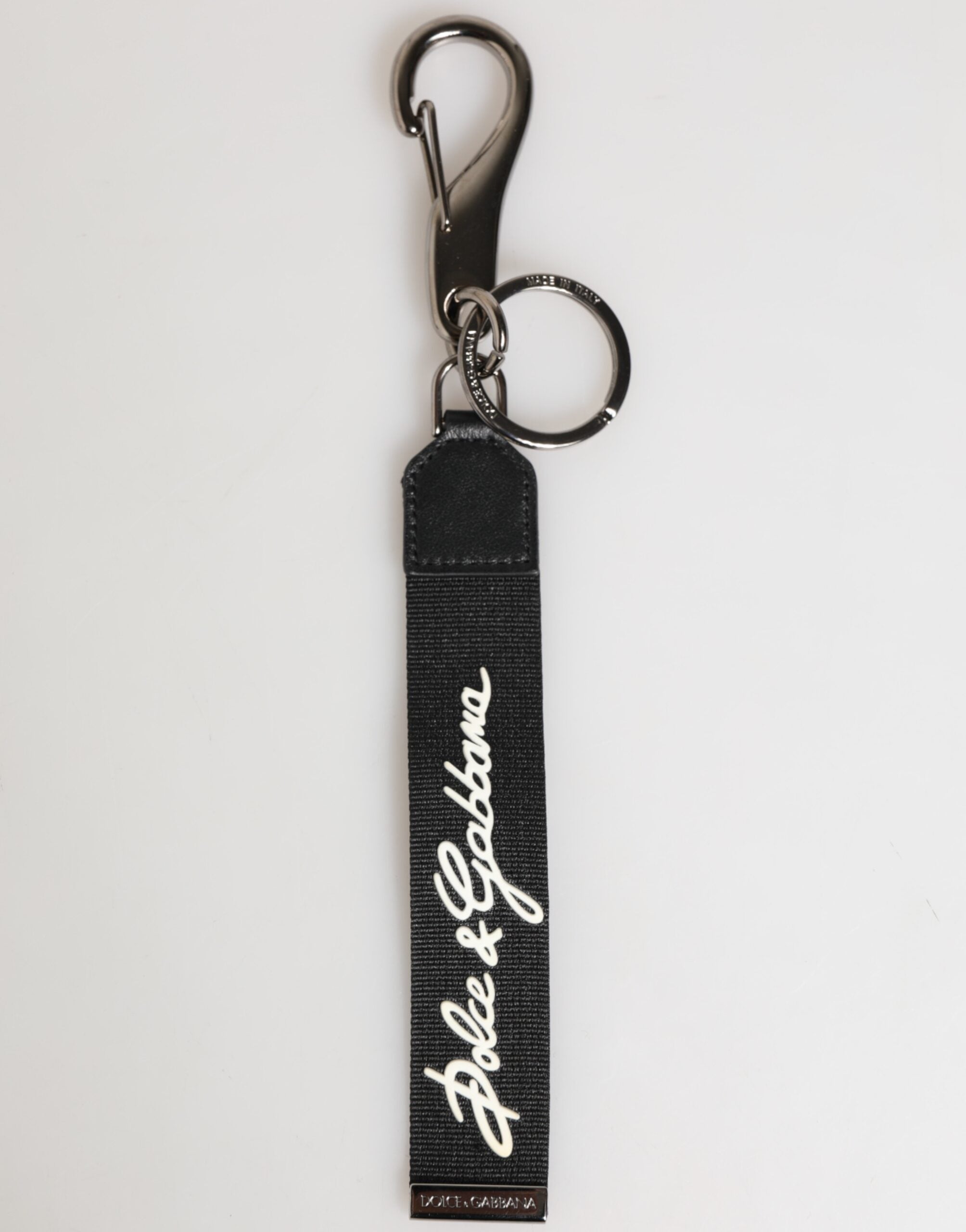 Porte-clé Dolce & Gabbana DG noir et blanc