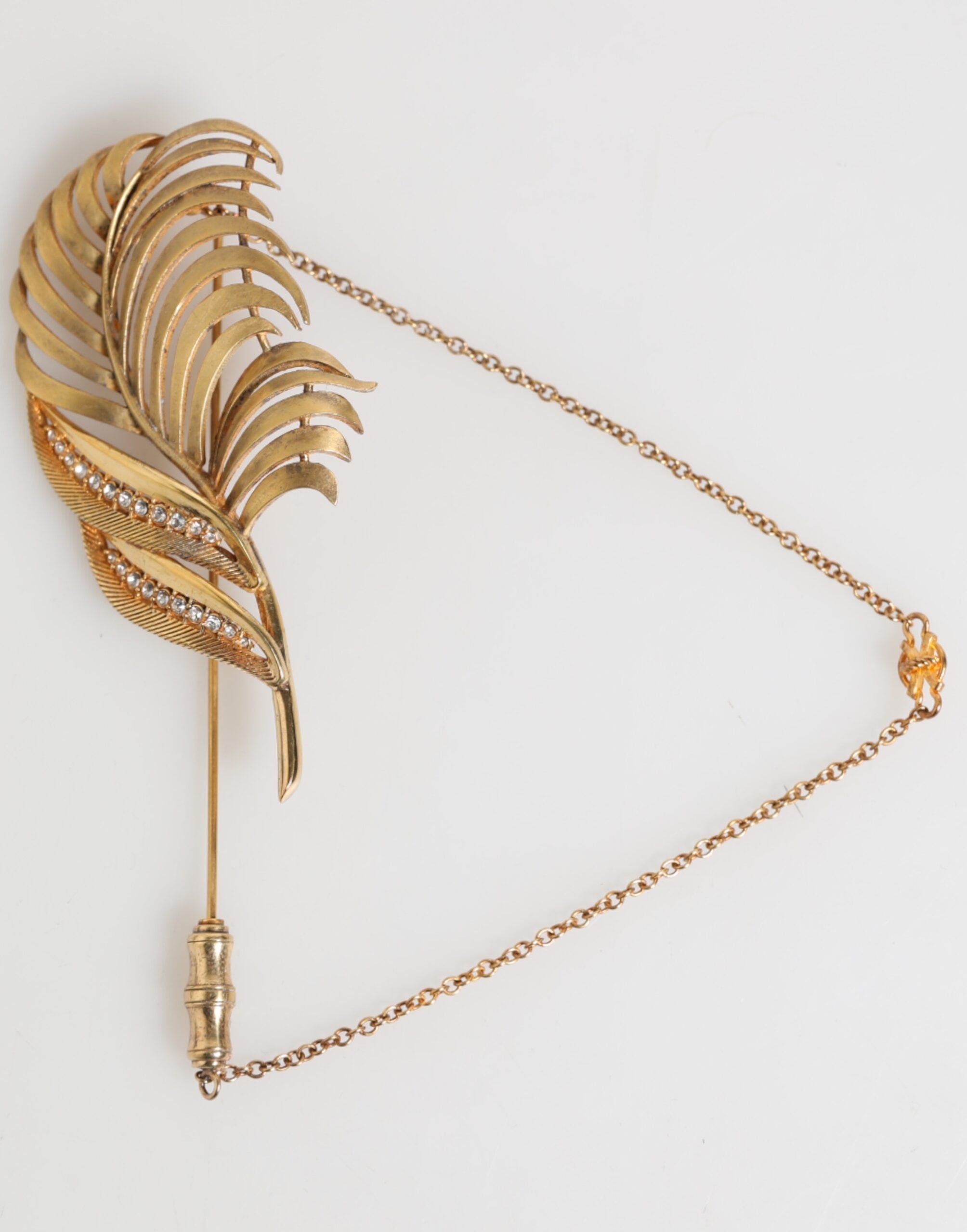 Broche Dolce & Gabbana feuille dorée