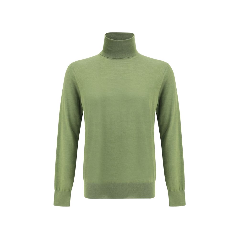 Pull col roulé Saint Laurent vert profond
