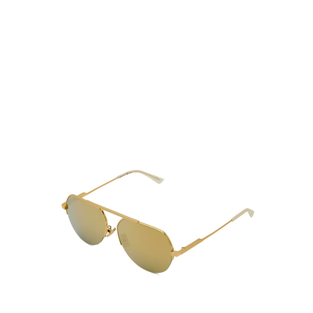 Lunettes de soleil Bottega Veneta dorées