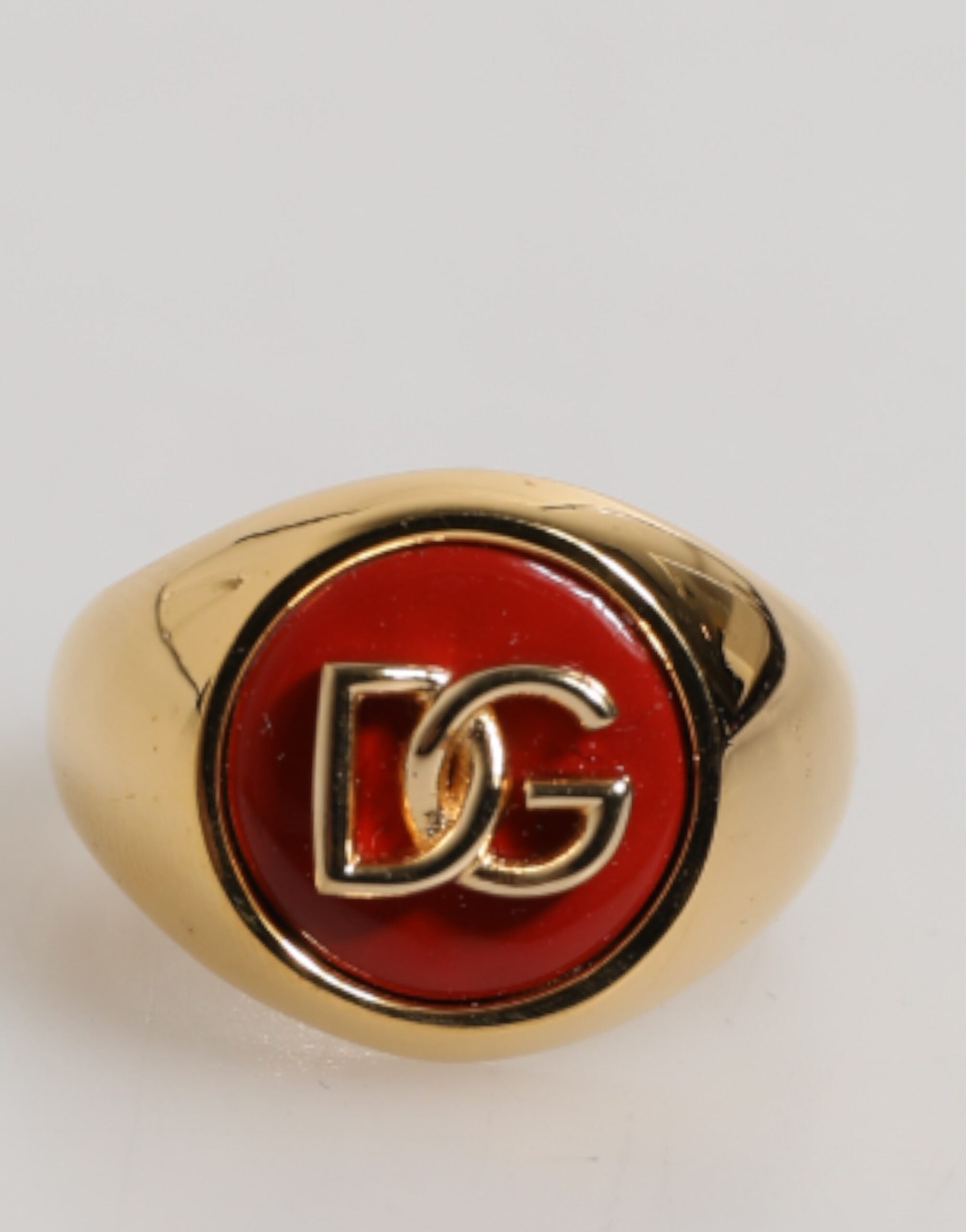 Anneau Dolce & Gabbana DG or rouge