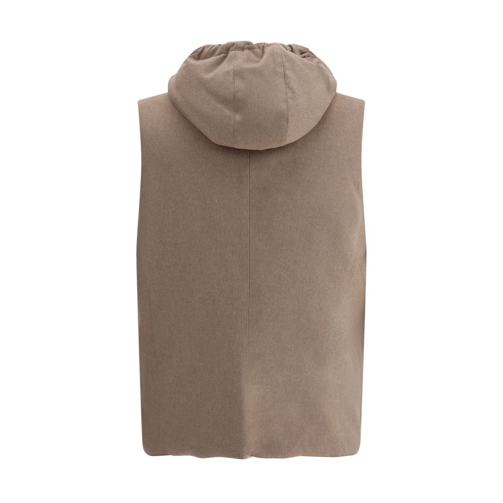Veste sans manches Brunello Cucinelli brune