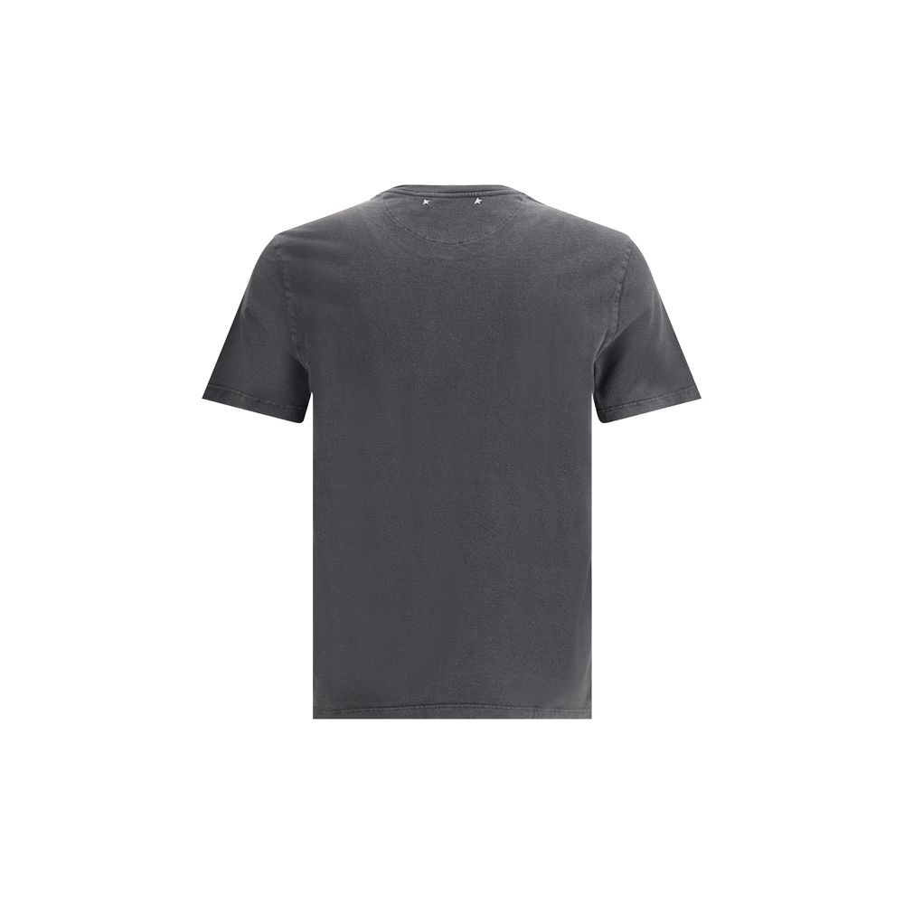 T-shirt Golden Goose logo gris