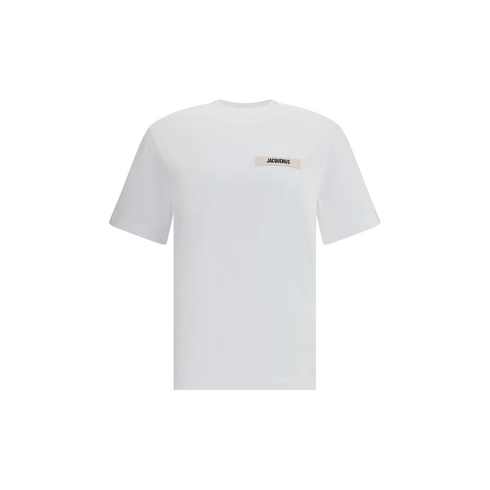 T-shirt Jacquemus logo blanc