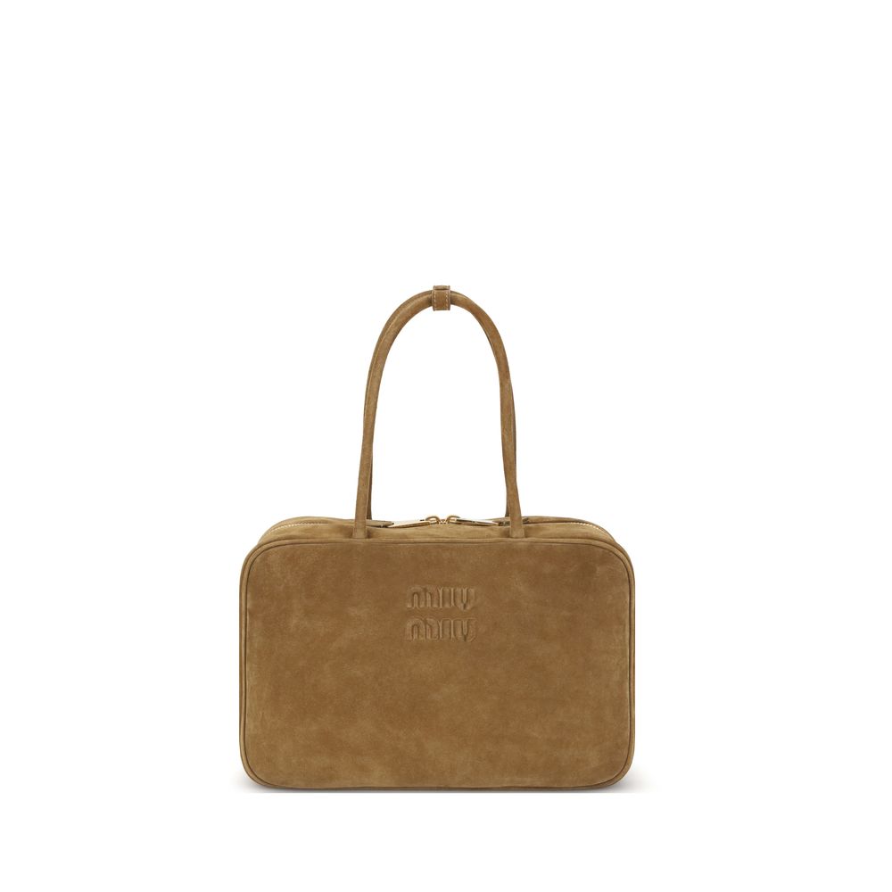 Sac à main Miu Miu cuir beige