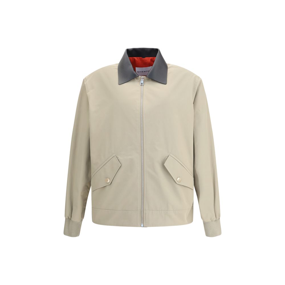 Veste Givenchy Harrington cuir noire