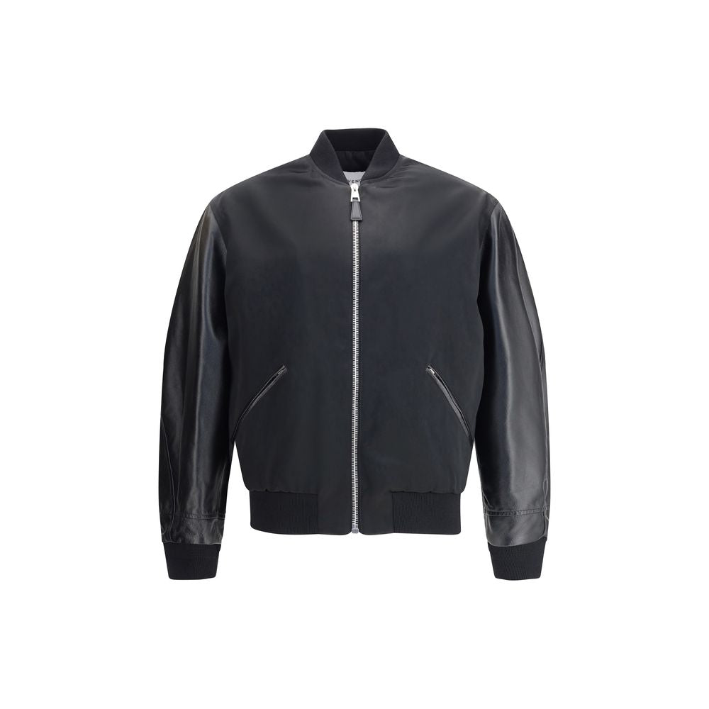 Veste bomber Givenchy en cuir noire