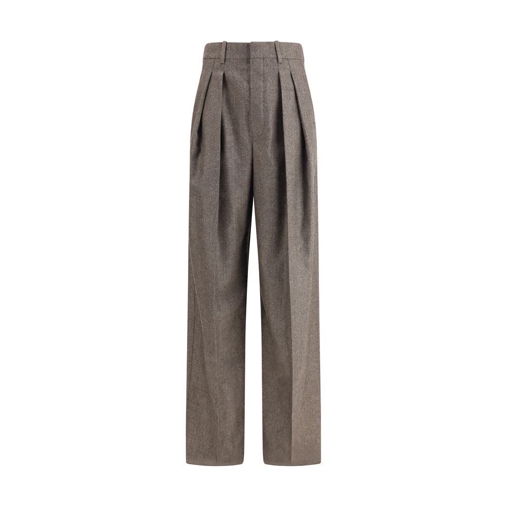 Pantalons Saint Laurent Herringbone gris