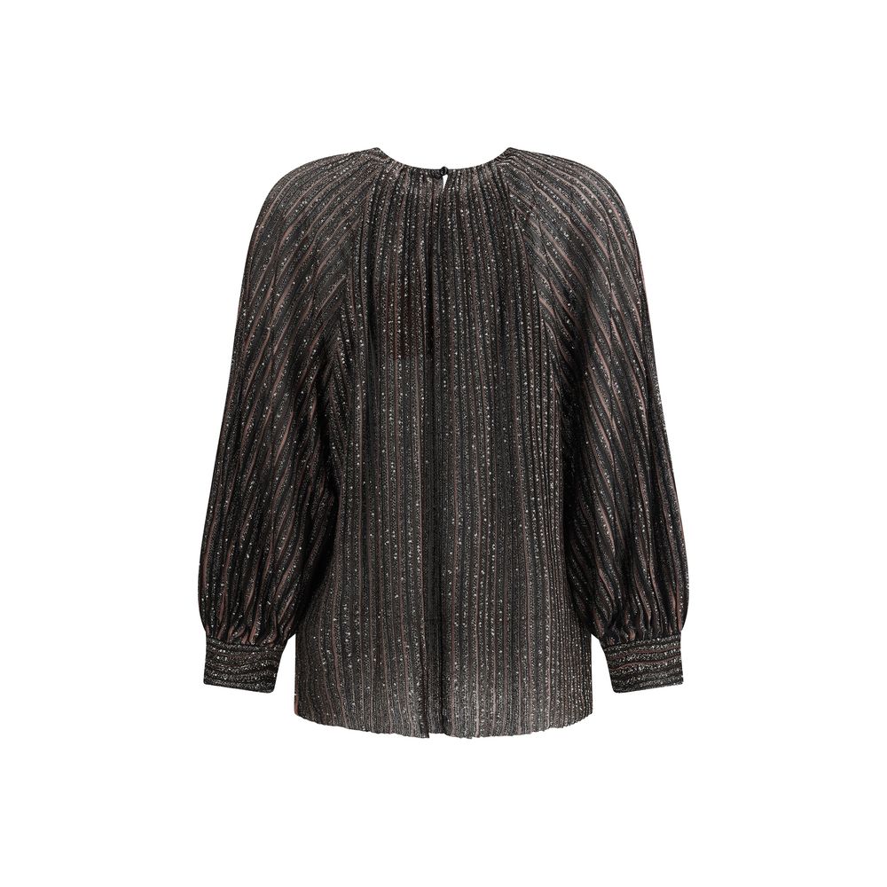 Blouse Missoni à sequins rayée multicolore